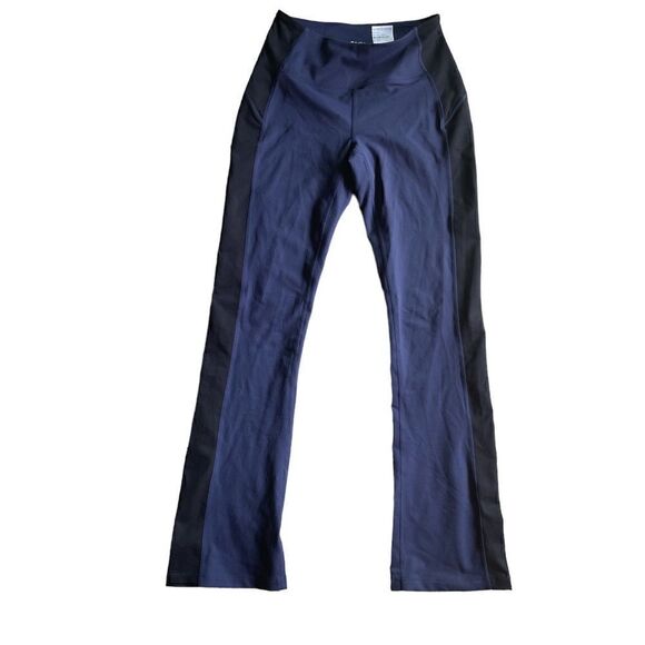 Zella Live In High Waist Mini Flare Leggings - Navy / Black Stripe - S NWOT - Picture 6 of 10